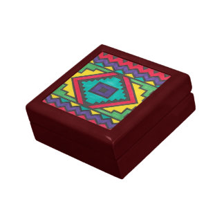 Mexican Geometric Design-Inspired Keepsake Box