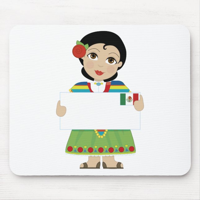 Mexican Girl Sign Mouse Pad (Front)