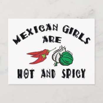 Mexican Girls Are Hot & Spicy Postcard by Cinco_de_Mayo_TShirt at Zazzle