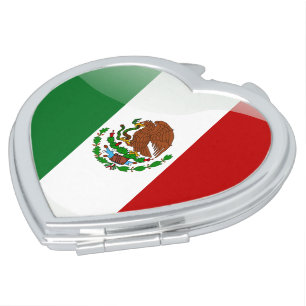 Mexican glossy flag vanity mirror