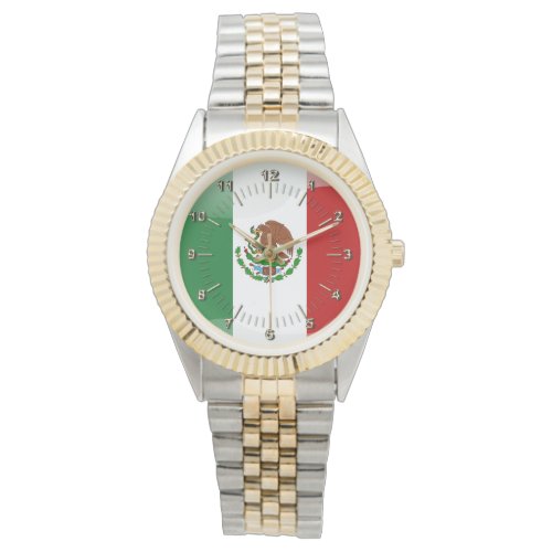 Mexican glossy flag watch