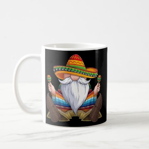 Mexican Gnome Cinco De Mayo Serape Poncho men Coffee Mug