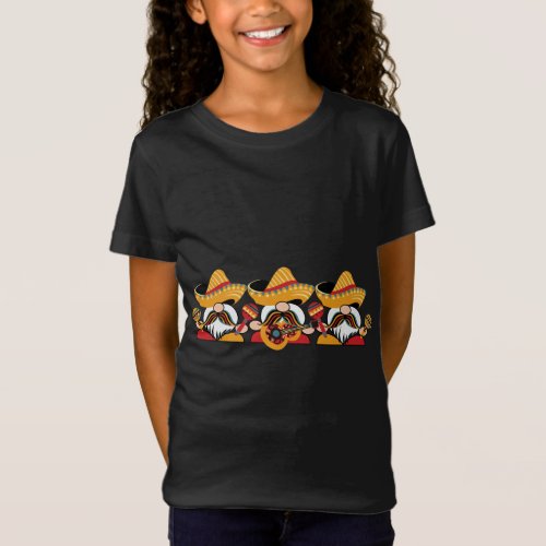 Mexican Gnomes Sombrero Cute Cinco De Mayo Party T_Shirt
