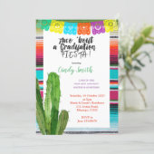 Mexican Graduation Fiesta Invitation Card (Standing Front)