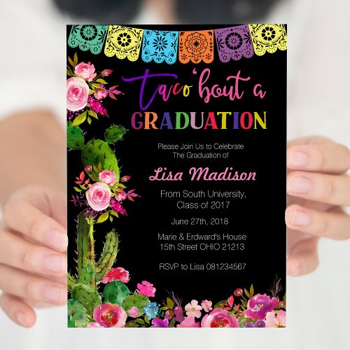 Mexican Graduation Party Invitation Fiesta