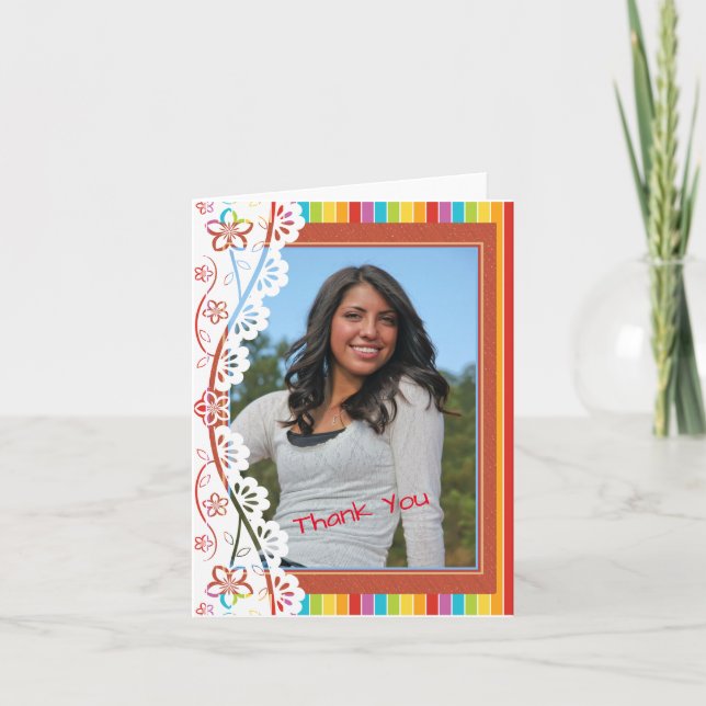 Mexican Graduation Thank You Card (Front)