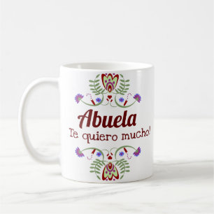 Mexican Grandparents Floral Gift Coffee Mug