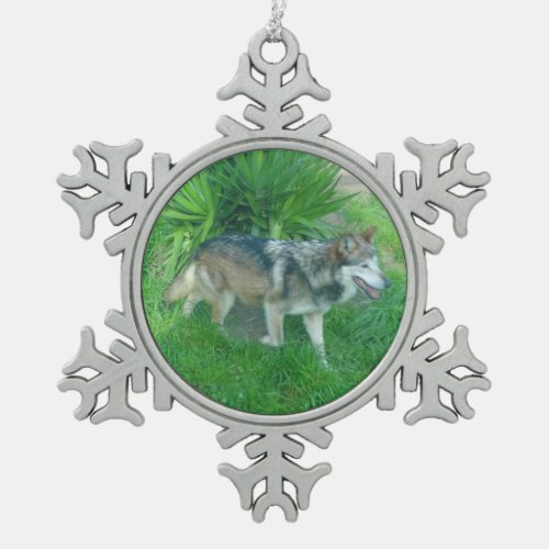 Mexican Gray Wolf 1 Snowflake Ornament