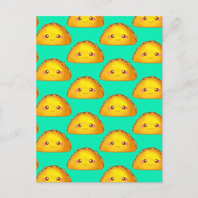  Mexican Ground Beef Hard Shell Taco Postcard (Front)