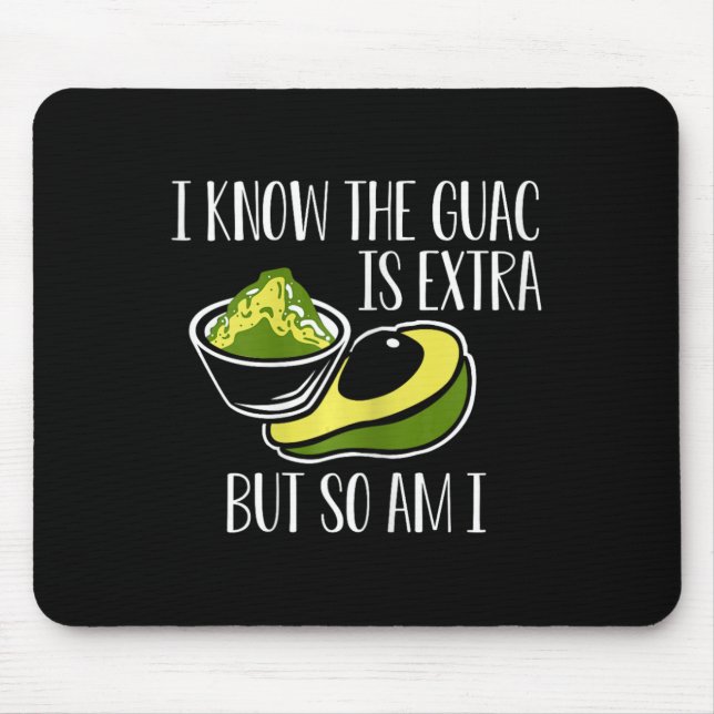 Mexican Guacamole Avocado Cinco De Mayo  Mouse Pad (Front)