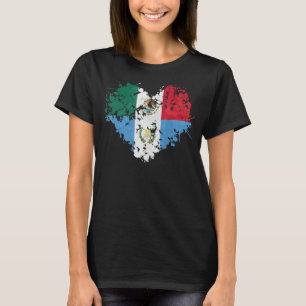 Mexican Guatemalan Flag Idea De Mexico Para Mujere T-Shirt