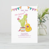 Mexican Guitar Graduation Party Invitation (Standing Front)