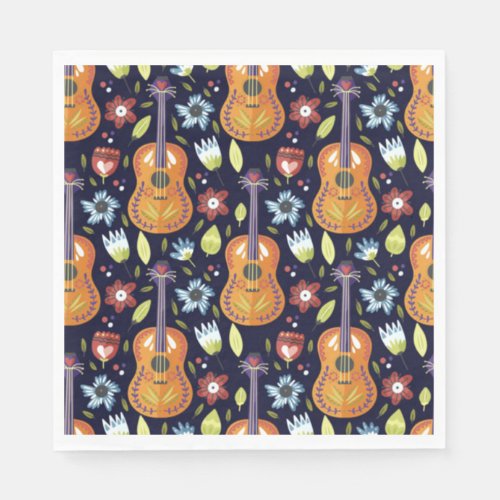 Mexican Guitars HHM Party Napkins