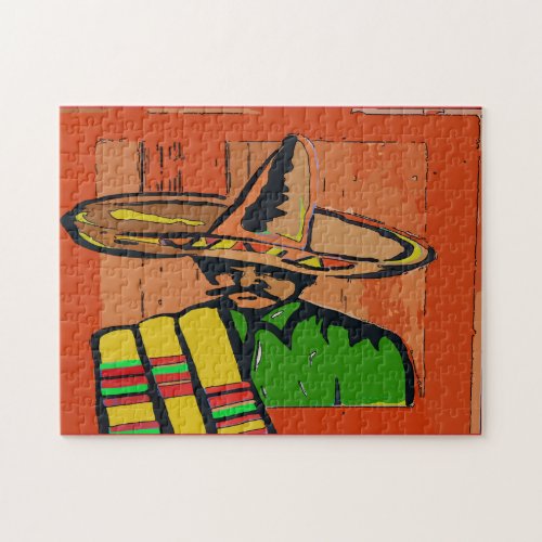 Mexican Hat Art Jigsaw Puzzle