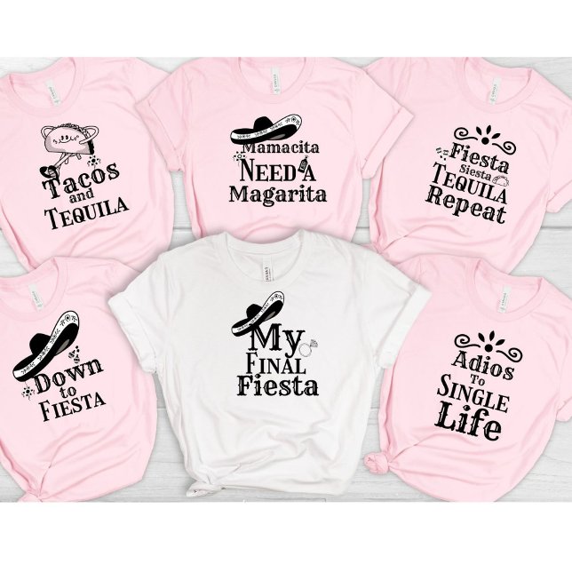 Mexican Hat My Final fiesta Bride bachelorette  T-Shirt (Creator Uploaded)