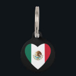 Mexican heart pet ID tag<br><div class="desc">add text or upload your own image</div>