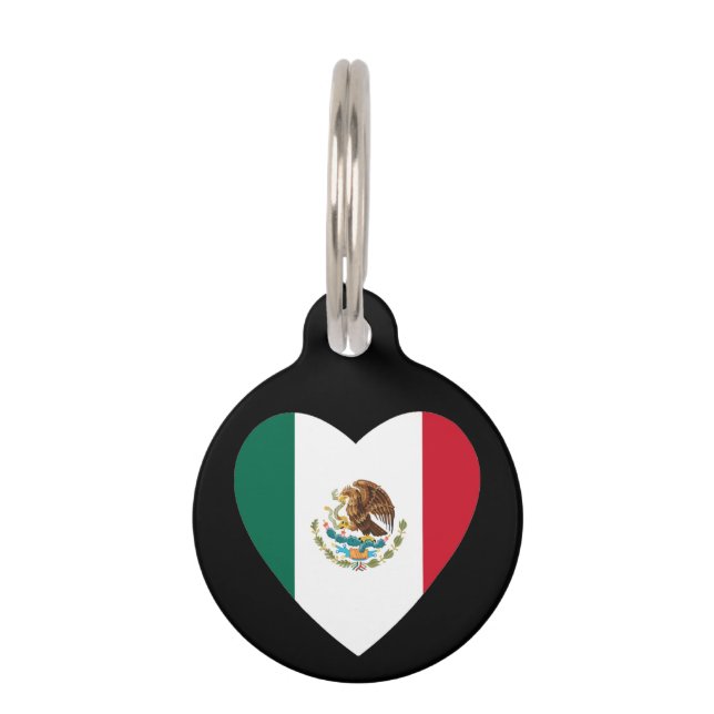 Mexican heart pet ID tag (Front)