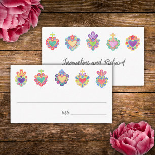 Mexican heart wedding invitation