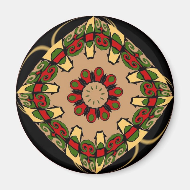 Mexican Hex Sign Magnet (Front)