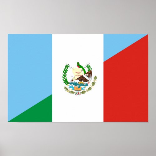 mexican hobby half flag poster