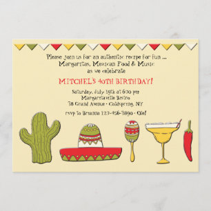 Mexican Icons Invitation