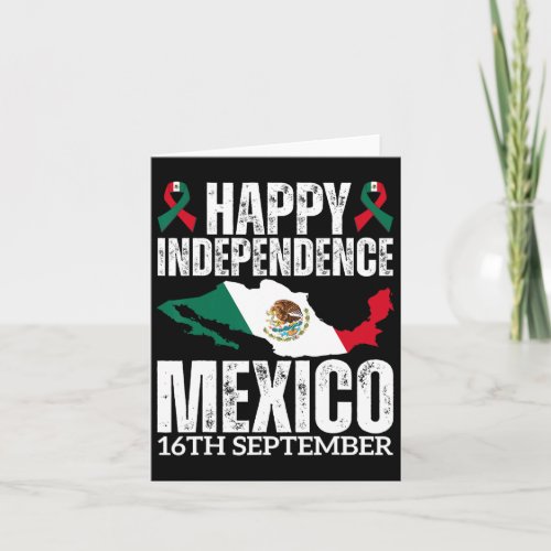 Mexican Independence Day Est 16th September Mexico Card