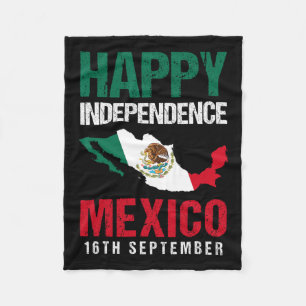 Mexican Independence Day Est 16th September Mexico Fleece Blanket