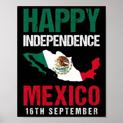 Mexican Independence Day Est 16th September Mexico Poster
