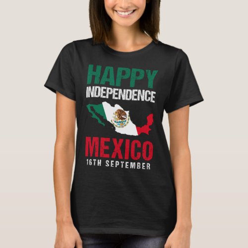 Mexican Independence Day Est 16th September Mexico T_Shirt