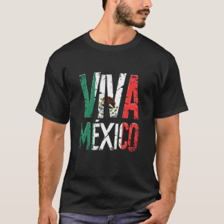 Mexican Independence Day Tee Viva Mexico Flag Wom