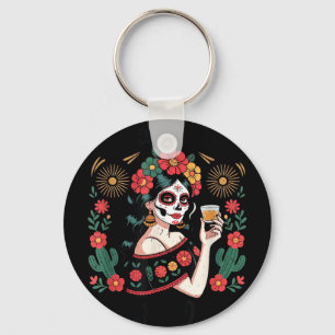 Mexican independence day viva-mexico cabrones keychain