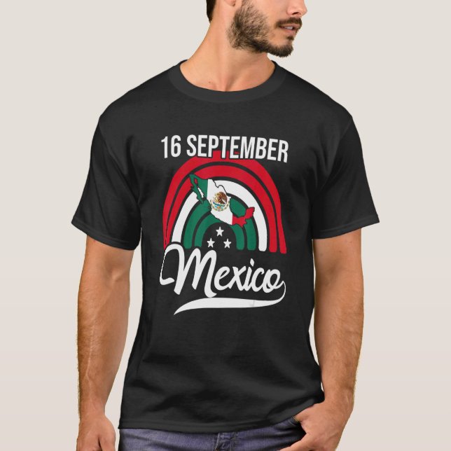 Mexican Independence Sep 16 2022 Mexico Pride Flag T-Shirt (Front)