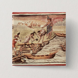Mexican Indian boatbuilders Button