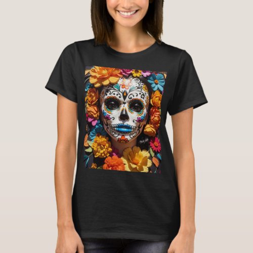 MEXICAN INSPIRED DESIGN FOR HALLOWEEN  T_Shirt