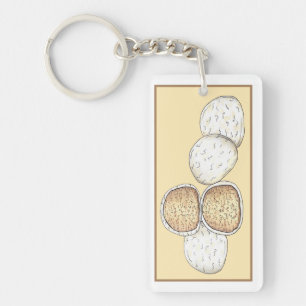 Mexican Italian Wedding Cookies Snowballs Bakery Keychain