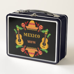 Mexican Items custom monogram lunch boxes