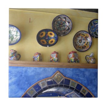 Mexican Kitchen Plates And Pottery Tile by beautyofmexico at Zazzle