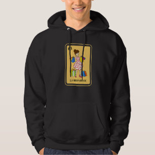 Mexican La Shopaholic Traditional Bingo Card Shopp Hoodie
