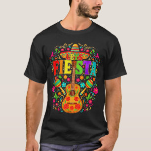 Mexican Lets Fiesta Guitar Cinco De Mayo T-Shirt