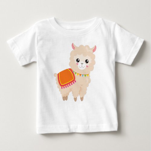 Mexican Llama Cute Llama Cute Alpaca Baby Llama Baby T_Shirt