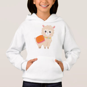 Mexican Llama, Cute Llama, Cute Alpaca, Baby Llama Hoodie