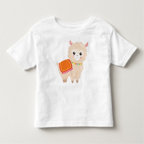 Mexican Llama Cute Llama Cute Alpaca Baby Llama Toddler T_shirt