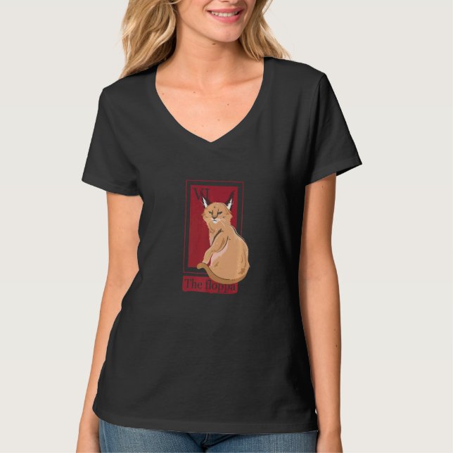 Mexican Lottery Cat Caracal Cat The Floppa T-Shirt (Front)