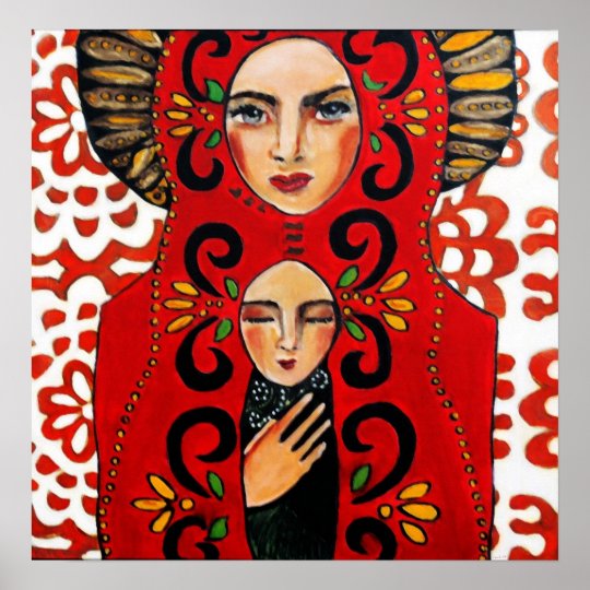 Mexican Madonna - Bonorand Art Poster | Zazzle