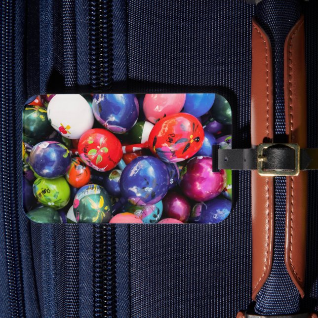 Mexican Maracas Luggage Tag (Front Insitu 4)