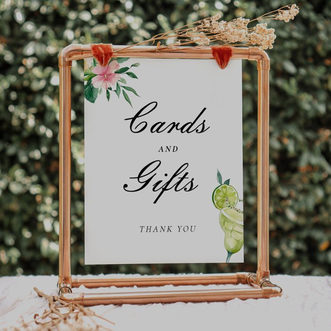 Mexican Margarita Cards Gifts Bridal Shower Sign (Creator Uploaded)
