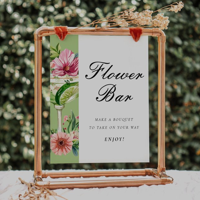 Mexican Margarita Flower Bar Bridal Shower Sign (Creator Uploaded)