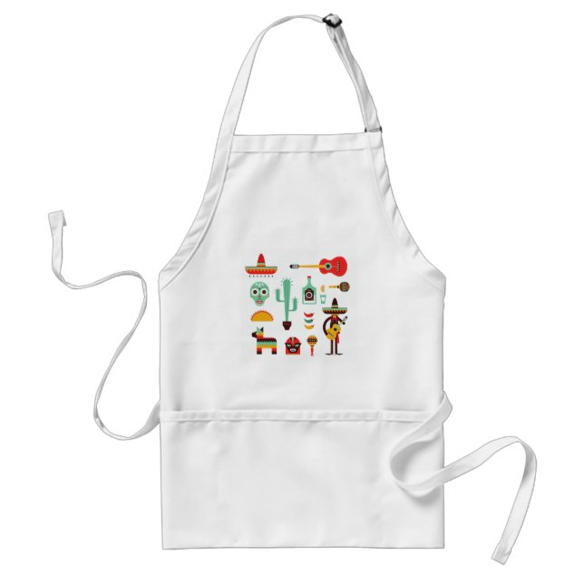 mexican mariachi adult apron (Front)