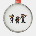 Mexican Mariachi Band Fiesta Cartoon Metal Ornament at Zazzle