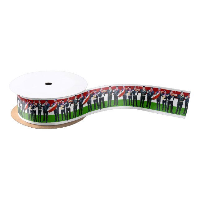 Mexican Mariachi Band Satin Ribbon (Spool)
